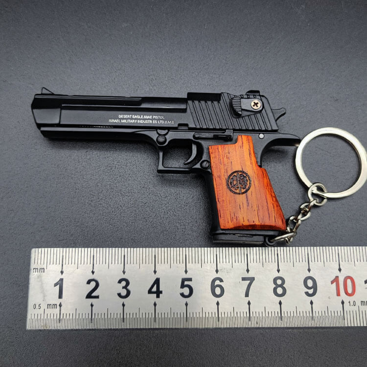 Desert Eagle Woodgrain Gun Keychains