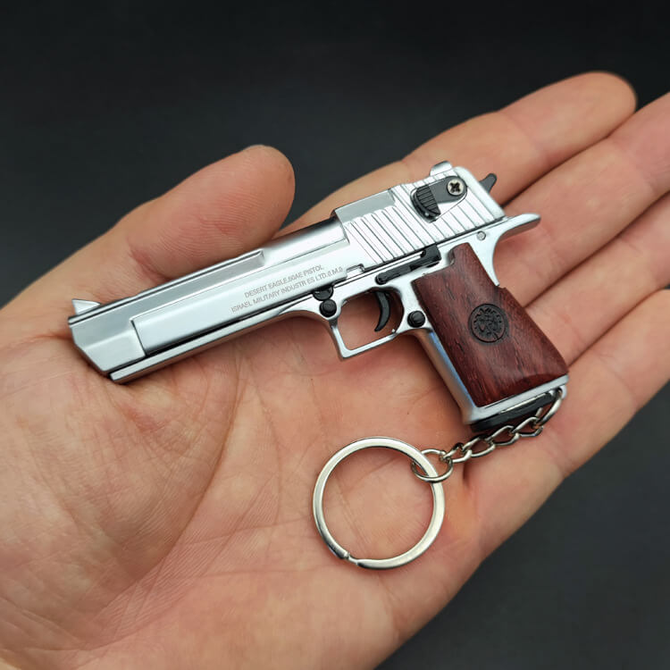 Desert Eagle Woodgrain Gun Keychains