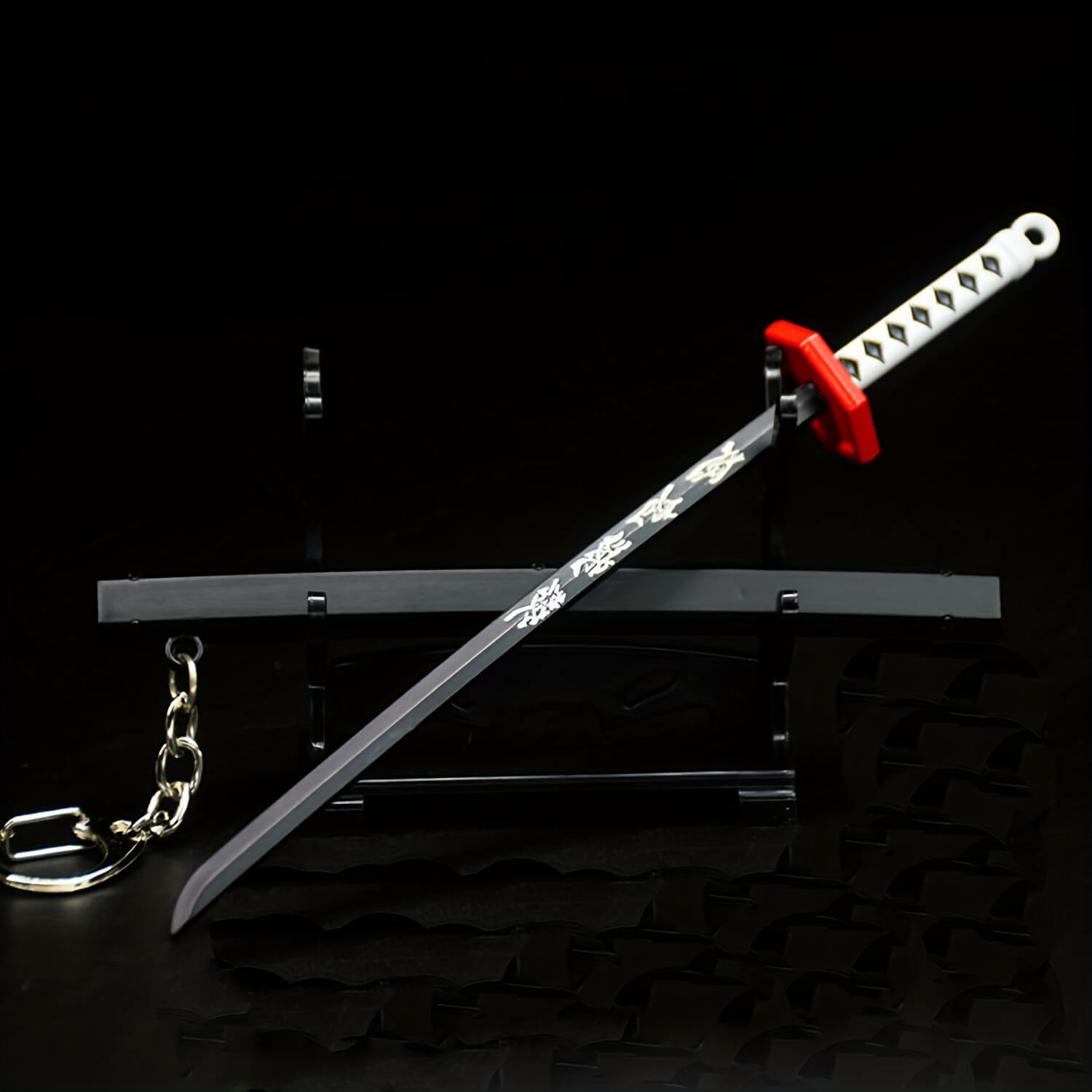 MiniKatana Keychain-white