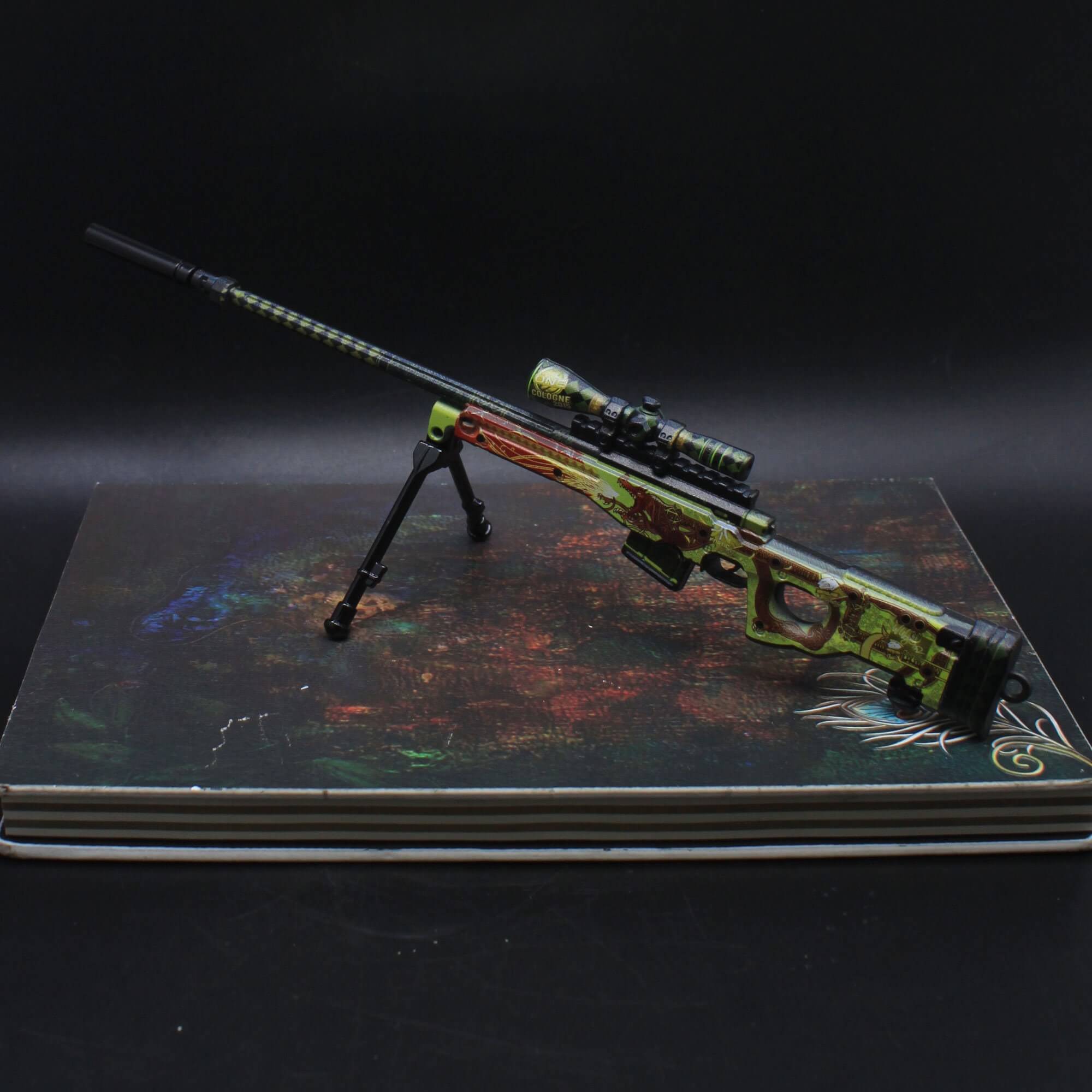 Mini Metal AWM98K Model Keychain
