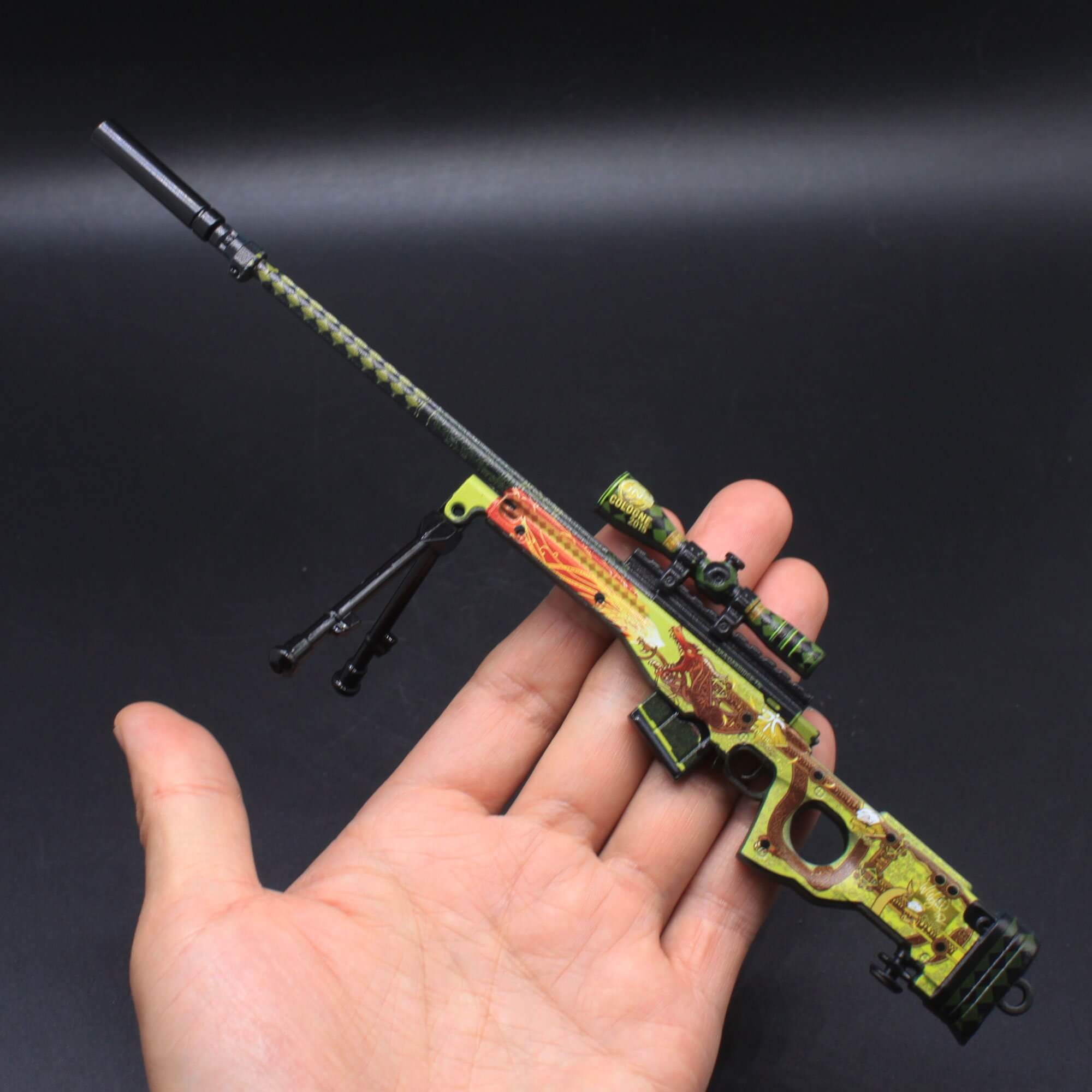 Mini Metal AWM98K Model Keychain