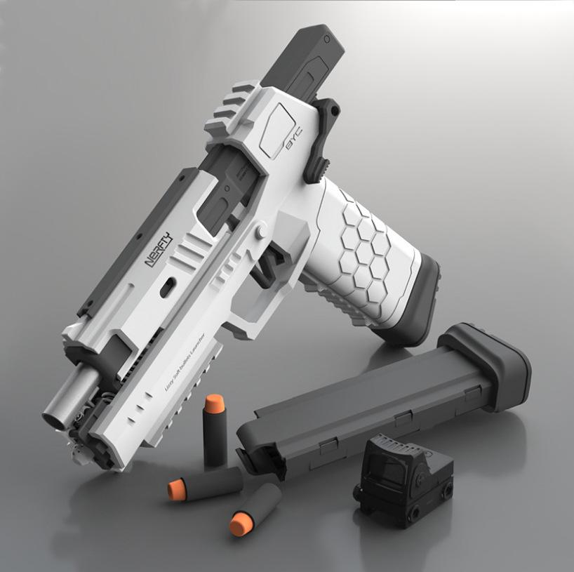 2022 Ematok™ Nylon Gecko Airsoft Launcher Pistol Soft Bullet Toy Gun