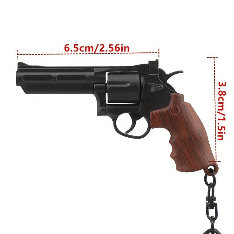 Ematok™ Mini Metal Revolver Model Keychain