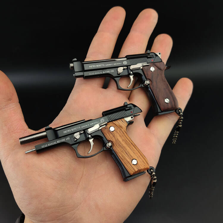 Ematok™ Mini  Metal M91F Model Gun Keychains