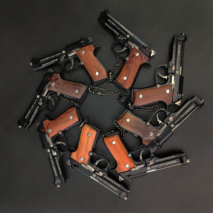 M91F Model Gun Keychains