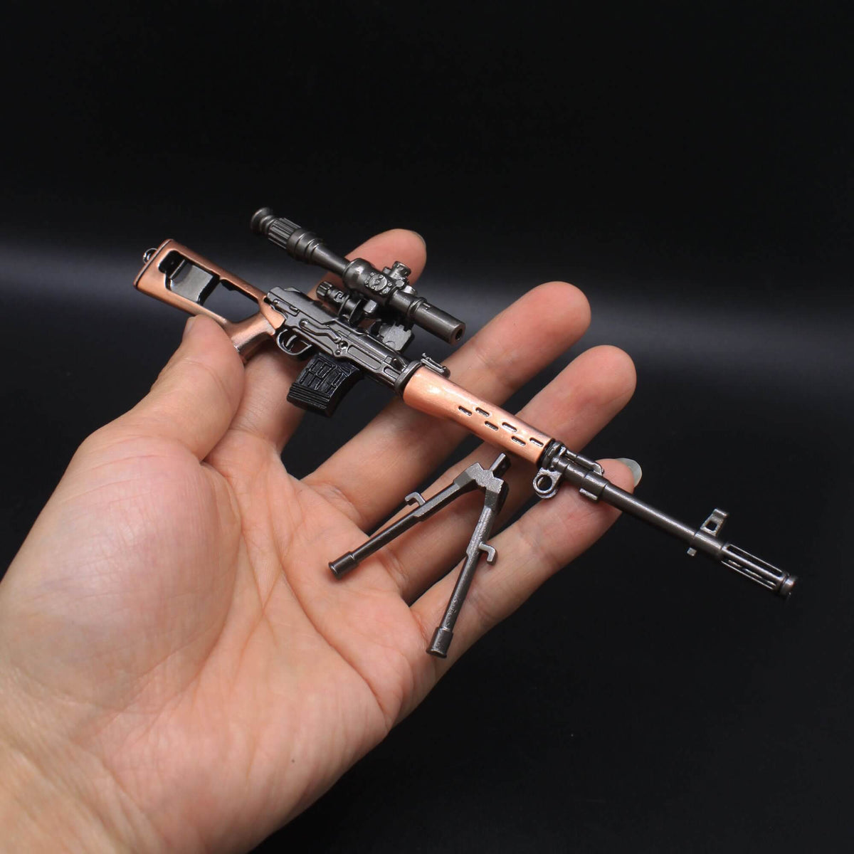 Ematok™ Mini Metal SVD Model Keychain