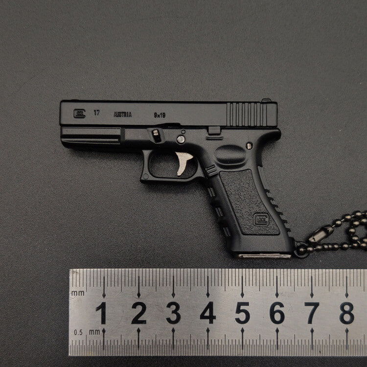 mini glock 19 keychain-black