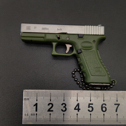 mini glock 19 keychain-green