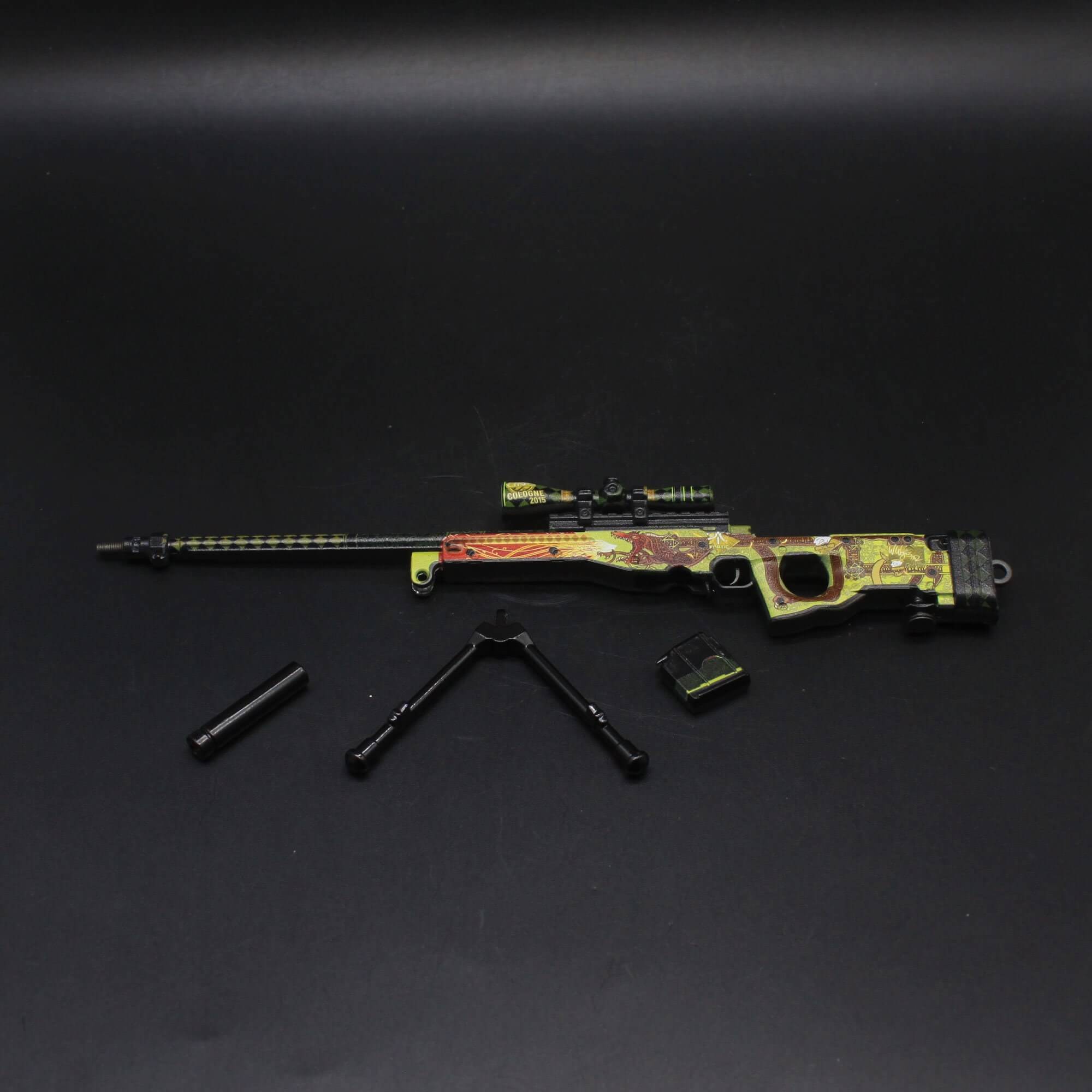 Mini Metal AWM98K Model Keychain