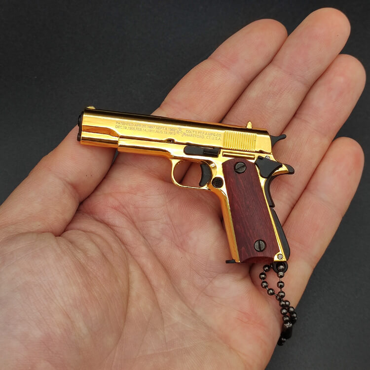 1911 gun keychain